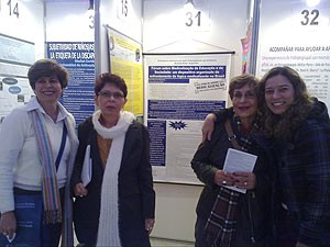 Marilene Proença, Maria Aparecida Moysés, Cecília Collares e Helena Rego Monteiro, parte da delegação brasileira em Buenos Aires